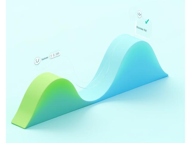 O ilustrație stilizată a unui grafic de prețuri care arată o creștere lină de la gratuit la un plan de abonament accesibil, cu simboluri de verificare ce indică beneficii și transparență.
